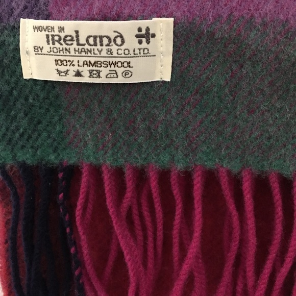 100% Lambswool Scarf John Hanly Woven in Ireland - Picture 6 of 7